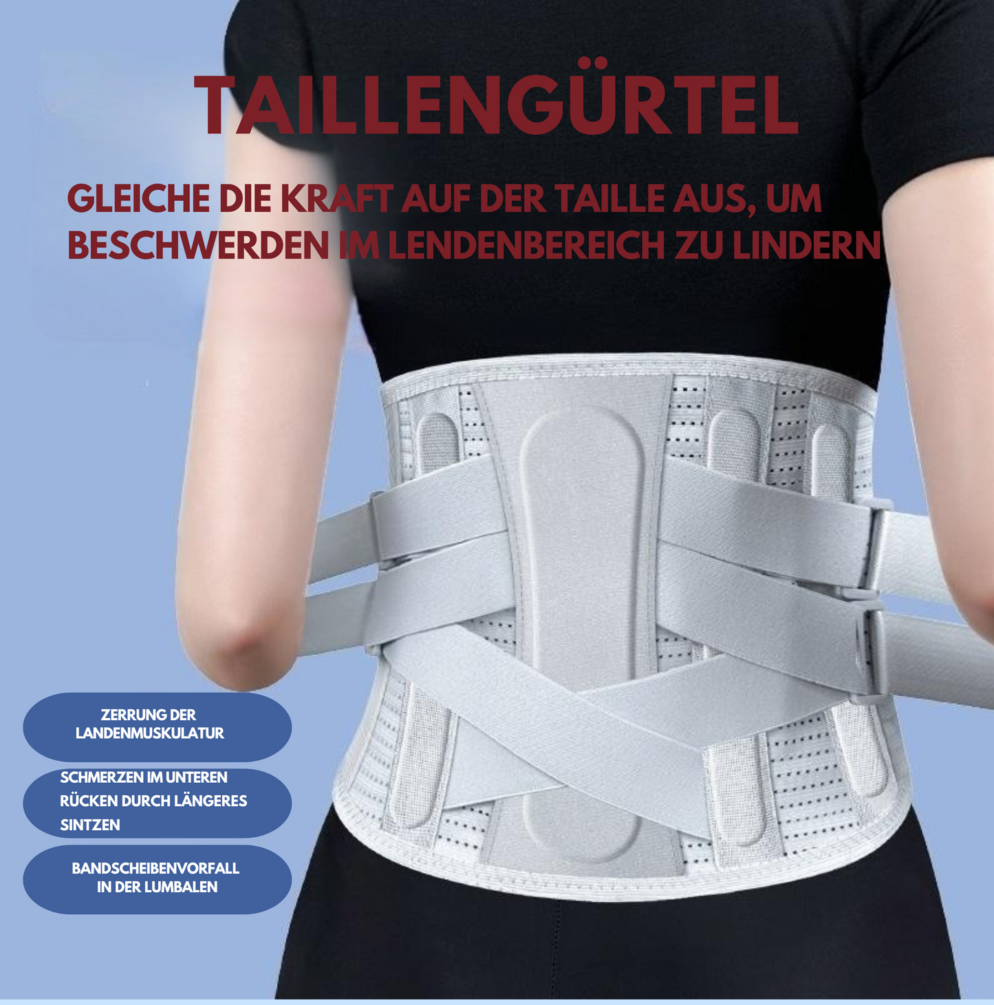 Rückenstütze für Sportaktivitäten – Ergonomische Lendenwirbelstütze